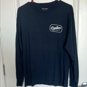 Primitive Black Long Sleeve Tee with White Logo
